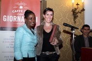 Darline Cothière, direttrice della Maison des journalistes, e Rosita Ferrato, presidente del Caffè dei Giornalisti